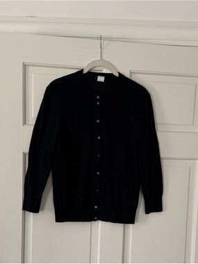 J. Crew Navy Button-Front Women's Cardigan